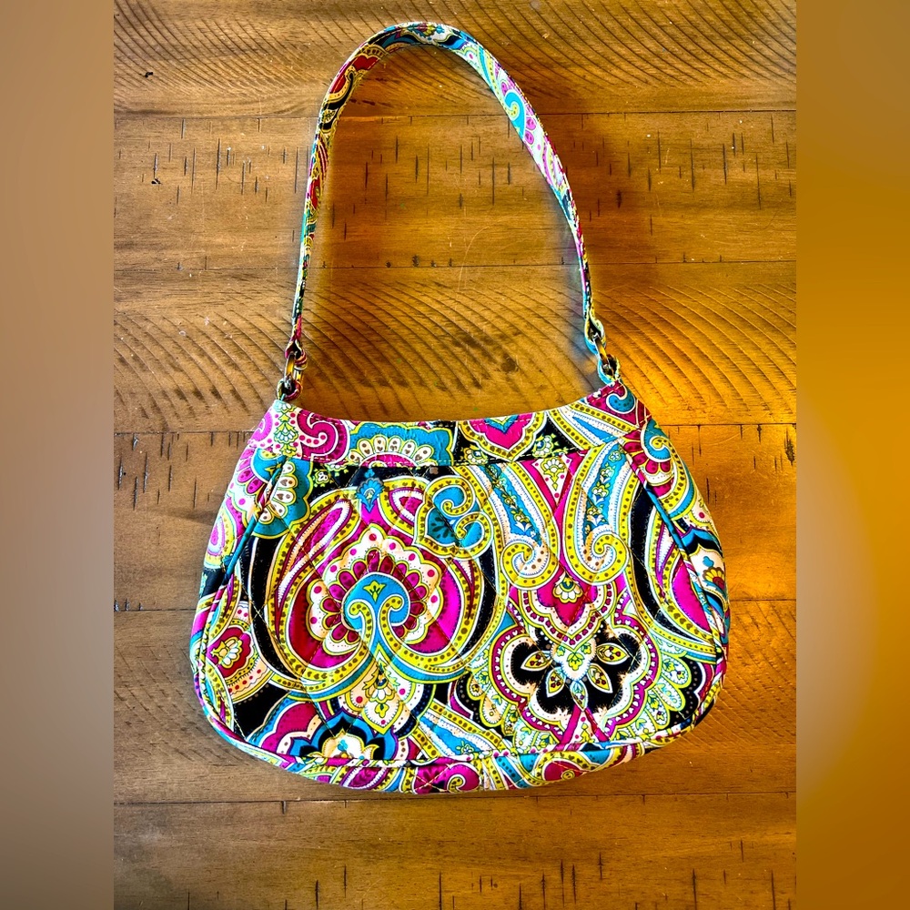 Vera Bradley Limited Edition Silk Daphne Print Shoulder Bag
